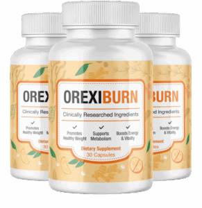 OrexiBurn natural metabolism and craving support supplement bottle