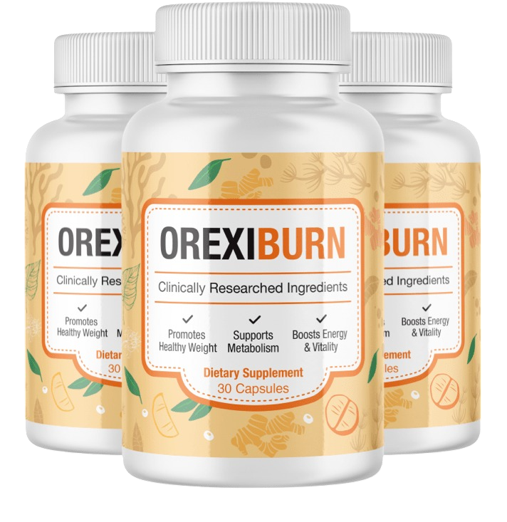 OrexiBurn natural metabolism and craving support supplement bottle