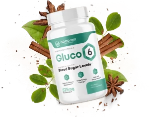Gluco6 blood sugar support supplement bottle