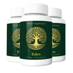 Eden Supplement Bottle – Natural Greens Detox Capsules for Health & Energy